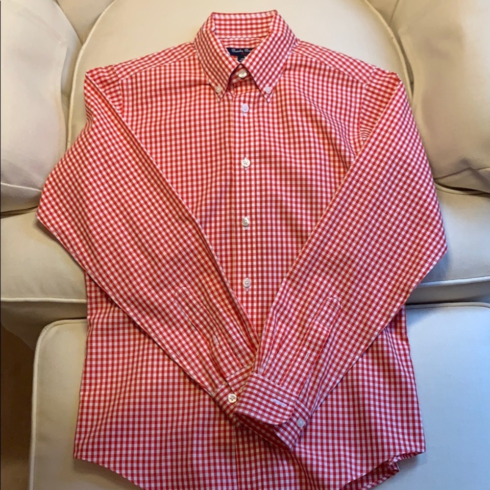 Boys Brooks Brothers Button-Down Shirt, Size Med